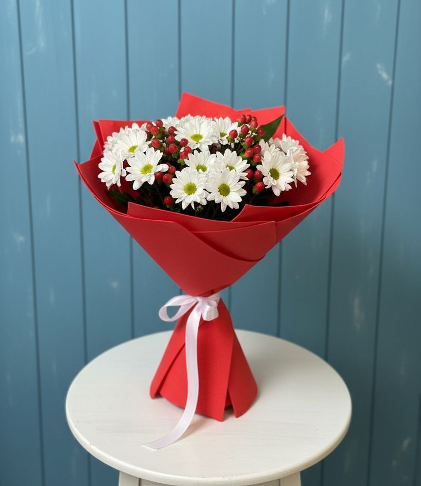 Букет цветов из: Хризантемы в Песчанке