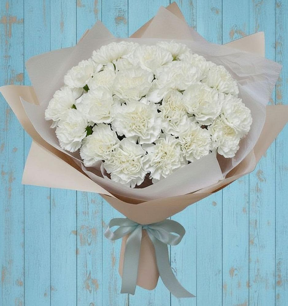 Букет цветов из: Гвоздики в Песчанке