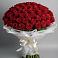Букет 101 Красная роза Блэк Мэджик в Песчанке