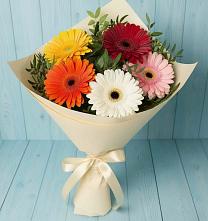 Букет цветов из:  Герберы в Песчанке
