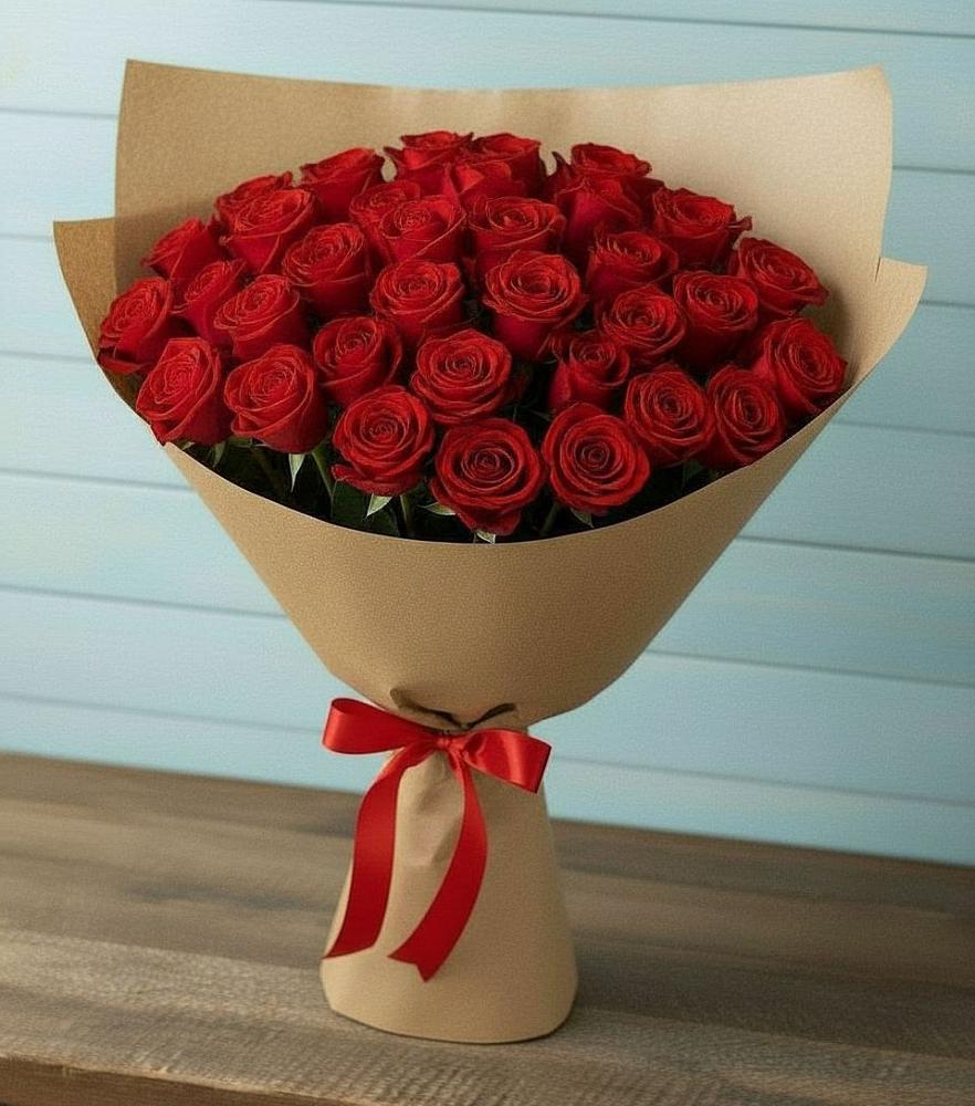 Букет Красные розы Милано в Песчанке