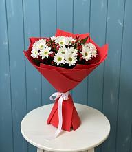 Букет цветов из:  Хризантемы #REPLACE_PRED# Песчанке