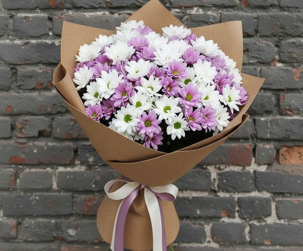 Букет цветов из: Хризантемы в Песчанке