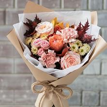 Букет цветов из:  Гвоздики, Хризантемы и Розы в Песчанке