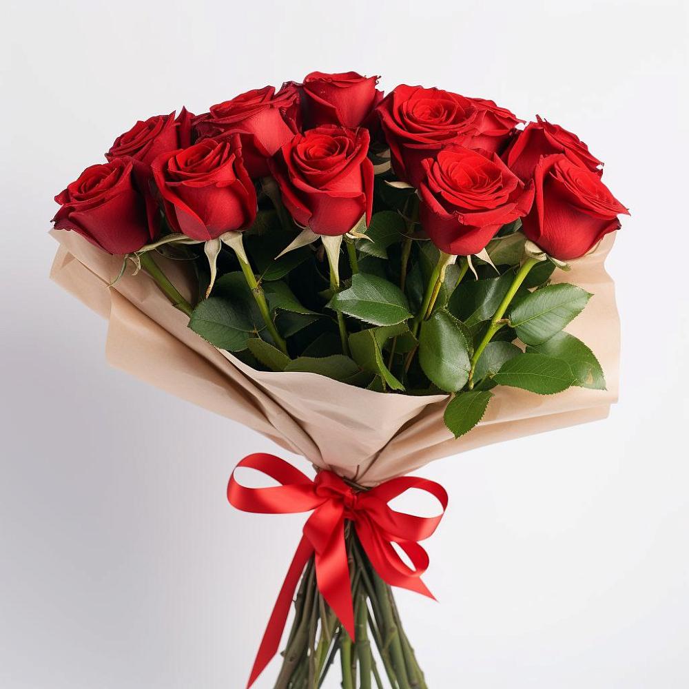 Букет 11 Красных роз Эдлесс Лав в Песчанке