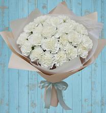 Букет цветов из:  Гвоздики #REPLACE_PRED# Песчанке